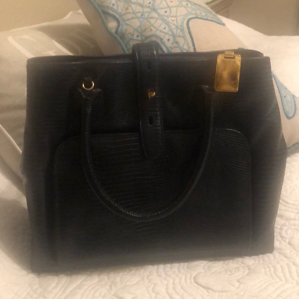 Black leather Susan Gail purse